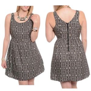 💥SALE💥 Carlota Chic Aztec Black And Cream Dress
